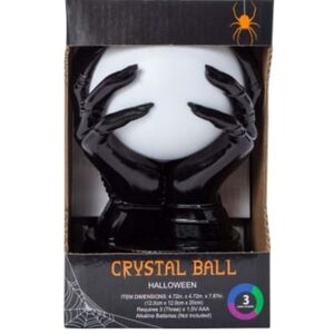 Light-Up Crystal Ball Halloween Decor
